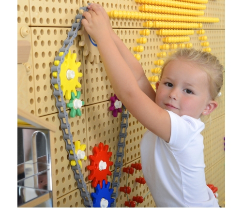 Koła Zębate Zbuduj Własny Mechanizm - Tablica Naukowo-Kreatywna Masterkidz STEM