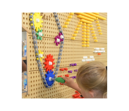 Koła Zębate Zbuduj Własny Mechanizm - Tablica Naukowo-Kreatywna Masterkidz STEM