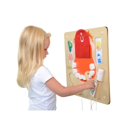 MASTERKIDZ Higiena Jamy Ustnej Ścienna Tablica Sensoryczna Flex Montessori