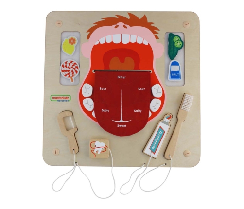 MASTERKIDZ Higiena Jamy Ustnej Ścienna Tablica Sensoryczna Flex Montessori