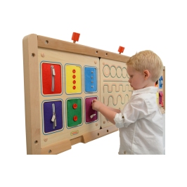 MASTERKIDZ Tablica Ścienna Otwieranie I Zamykanie Zamków Suwaki Guziki Montessori MASTERKIDZ Tablica Ścienna Otwieranie I Zamykanie Zamków Suwaki Guziki Montessori