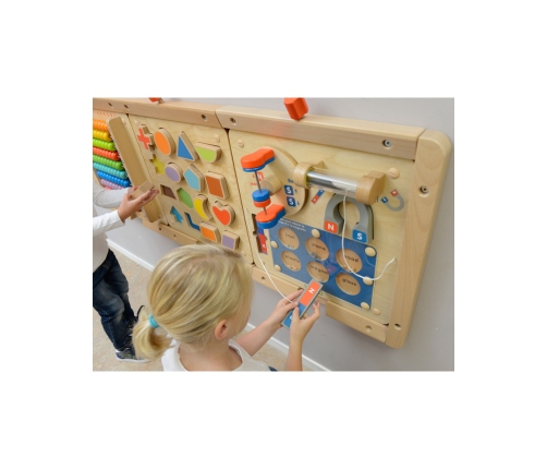 MASTERKIDZ Nauka o Przyciąganiu Magnetycznym - Ścienna Tablica Edukacyjna Flex Montessori