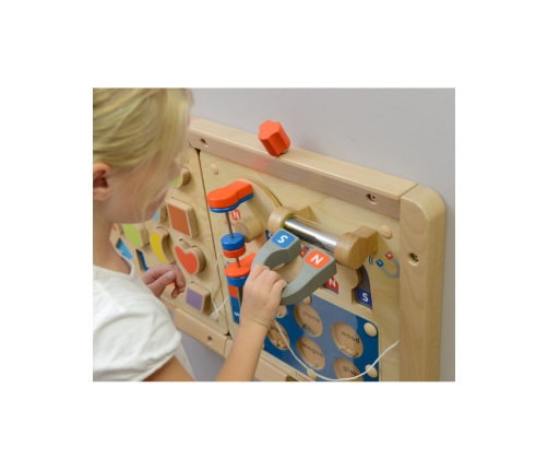 MASTERKIDZ Nauka o Przyciąganiu Magnetycznym - Ścienna Tablica Edukacyjna Flex Montessori