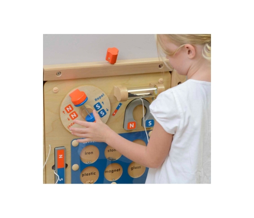 MASTERKIDZ Nauka o Przyciąganiu Magnetycznym - Ścienna Tablica Edukacyjna Flex Montessori