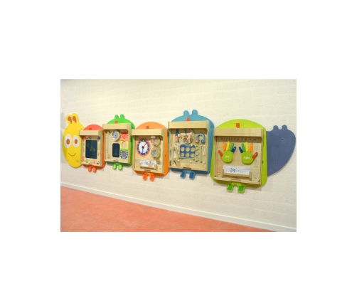 MASTERKIDZ System do Montażu 5 Ściennych Tablic Edukacyjnych Flex - Gąsienica