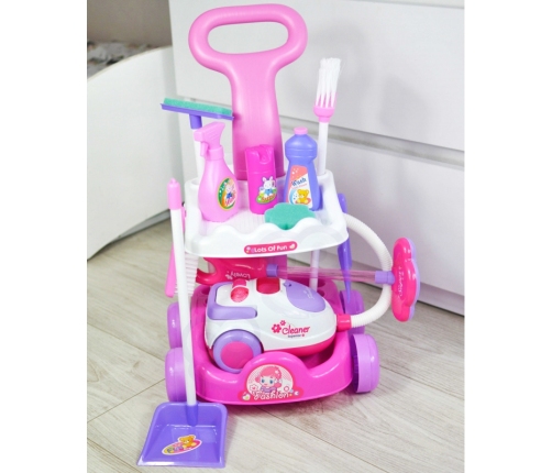 WOOPIE Zestaw do Sprzątania Wózek Odkurzacz Funkcja Ssania + 11 Akc.