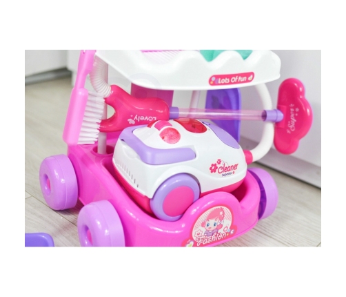 WOOPIE Zestaw do Sprzątania Wózek Odkurzacz Funkcja Ssania + 11 Akc.