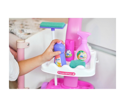 WOOPIE Zestaw do Sprzątania Wózek Odkurzacz Funkcja Ssania + 11 Akc.