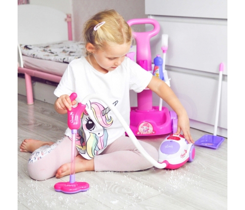 WOOPIE Zestaw do Sprzątania Wózek Odkurzacz Funkcja Ssania + 11 Akc.