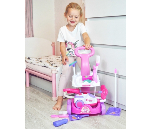 WOOPIE Zestaw do Sprzątania Wózek Odkurzacz Funkcja Ssania + 11 Akc.