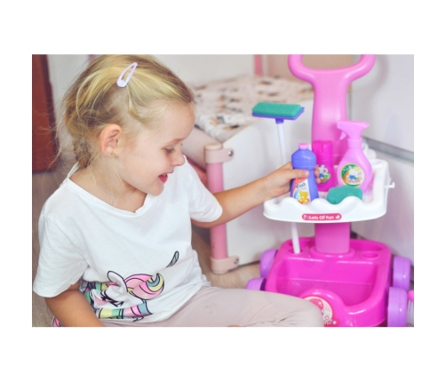 WOOPIE Zestaw do Sprzątania Wózek Odkurzacz Funkcja Ssania + 11 Akc.