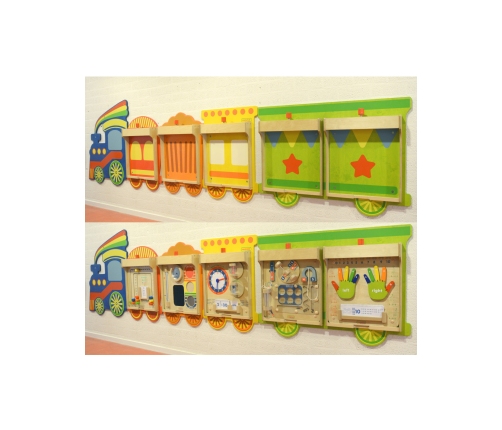 MASTERKIDZ System Do Montażu 5 Tablic Masterkidz Flex - Pociąg