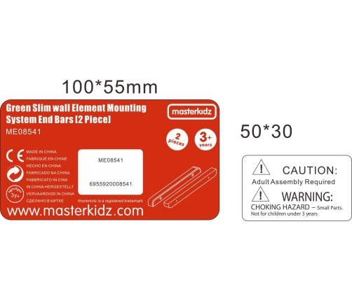 Ramka Montaż Tablicy Masterkidz Belki Krawędzie Boczne 2 Sztuki
