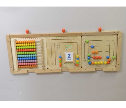 MASTERKIDZ Górna i Dolna Belka do Montażu 1 Tablicy Edukacyjnej Flex