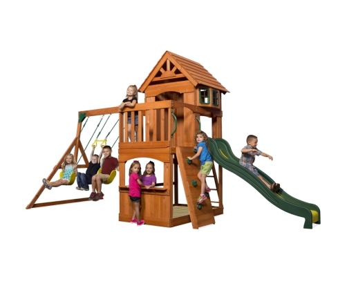 Ogromny Drewniany Plac Zabaw Atlantic Backyard Discovery Step2