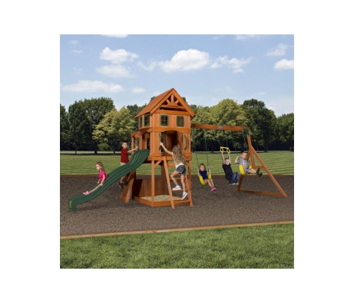 Ogromny Drewniany Plac Zabaw Atlantic Backyard Discovery Step2