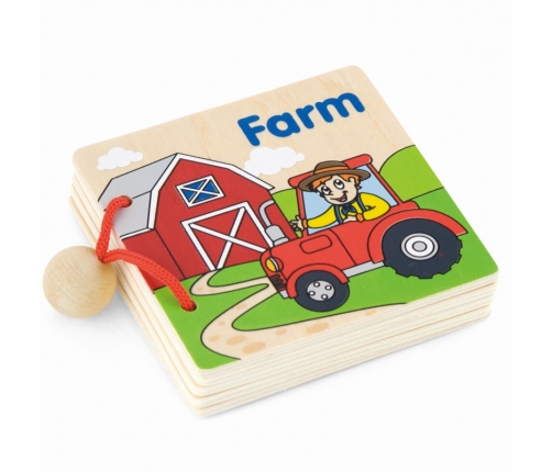 VIGA Moja Pierwsza Książeczka Drewniana 1 szt.