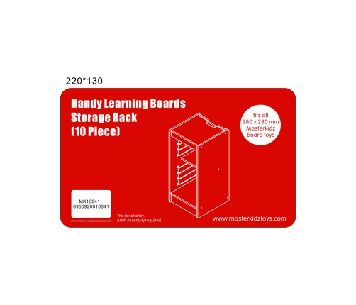 MASTERKIDZ Szafka Do Przechowywania Tabliczek Edukacyjnych