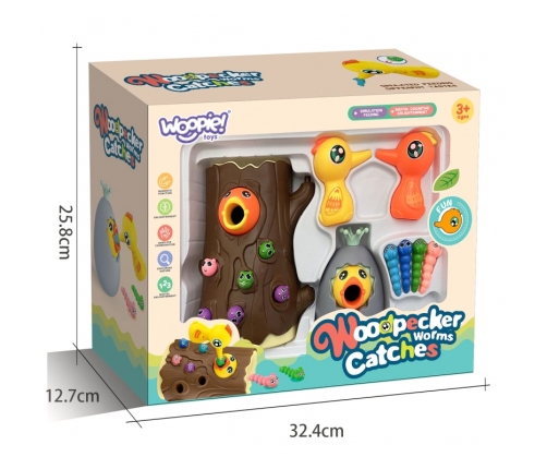 WOOPIE Gra Zręcznościowa Złap Robaczka + Skarbonka Wańka Wstańka Jajko