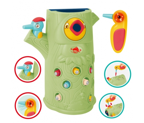 WOOPIE Gra Zręcznościowa Złap Robaka + 2 Dziecioły