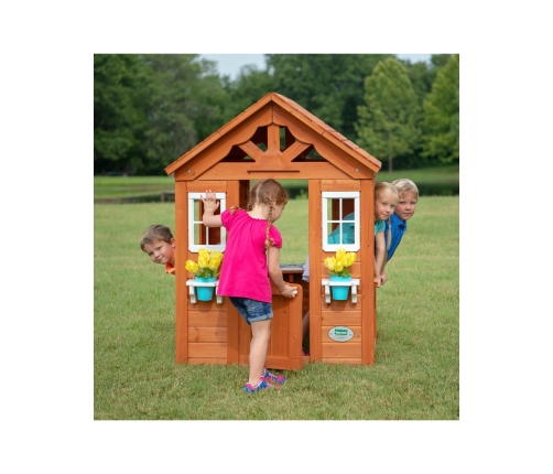 Деревянный детский домик садовый Backyard Discovery  Timberlake Step2
