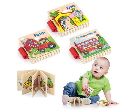 VIGA Moja Pierwsza Książeczka Drewniana 1 szt.