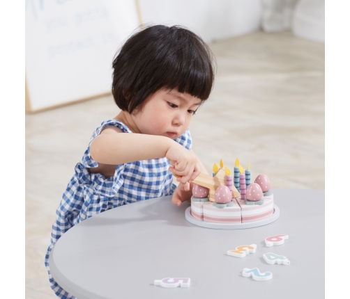 VIGA PolarB Drewniane Ciasto Tort Urodzinowy do Krojenia