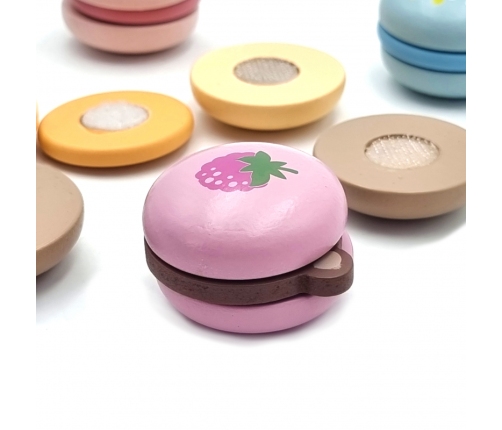 VIGA PolarB Drewniane Ciastka Ciasteczka Cukiernia Zestaw Makaroników