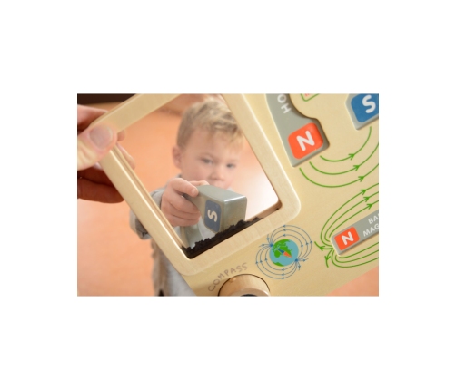MASTERKIDZ Zabawa Magnetyczna Tablica Edukacyjna Kompas Montessori