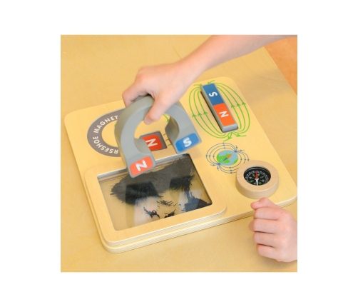 MASTERKIDZ Zabawa Magnetyczna Tablica Edukacyjna Kompas Montessori