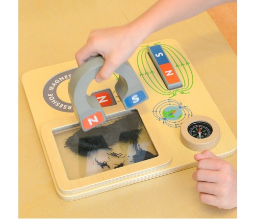MASTERKIDZ Zabawa Magnetyczna Tablica Edukacyjna Kompas Montessori