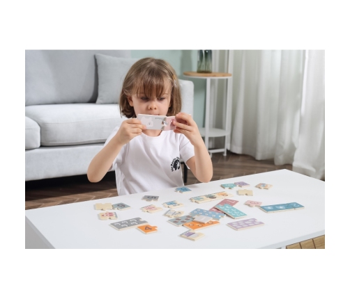 VIGA PolarB Drewniane Puzzle Numeryczne Cyferki Montessori