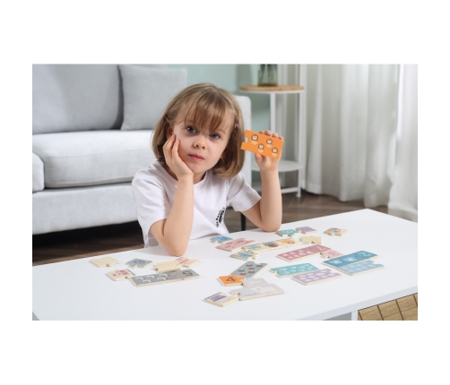 VIGA PolarB Drewniane Puzzle Numeryczne Cyferki Montessori