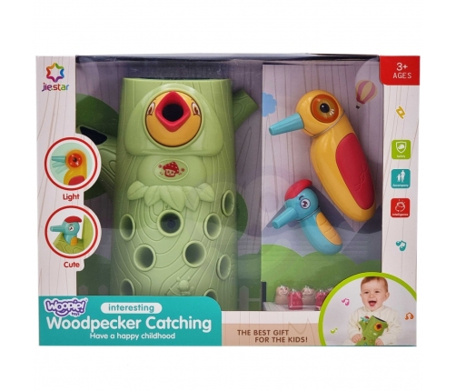 WOOPIE Gra Zręcznościowa Złap Robaka + 2 Dziecioły