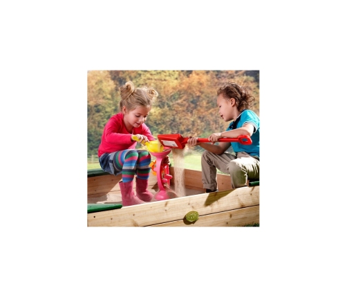 AXI Drewniana Piaskownica + Schowek Na Akcesoria + Plandeka