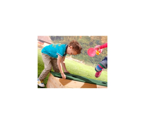 AXI Drewniana Piaskownica + Schowek Na Akcesoria + Plandeka