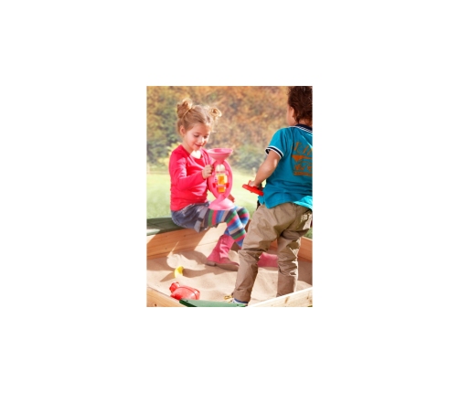 AXI Drewniana Piaskownica + Schowek Na Akcesoria + Plandeka