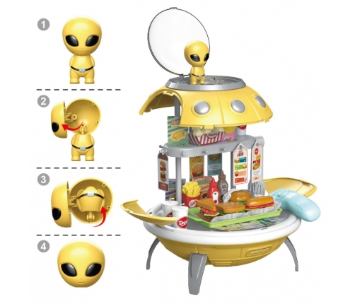 WOOPIE Sklep Fast Food 3w1 Plecak Projektor UFO 60 el.