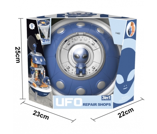 WOOPIE Warsztat 3w1 Plecak Projektor UFO 52 el.