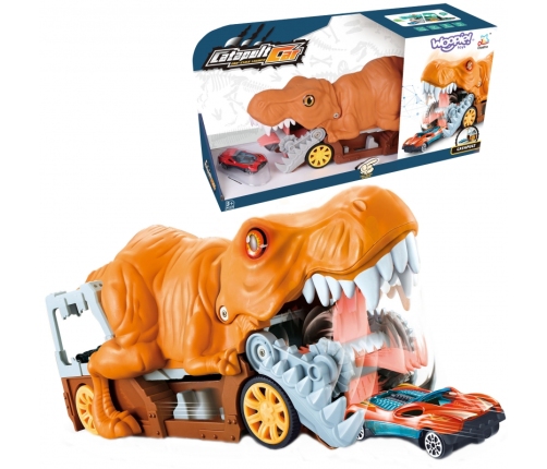 WOOPIE Dinozaur Wyrzutnia Samochodów + Auto 1szt.