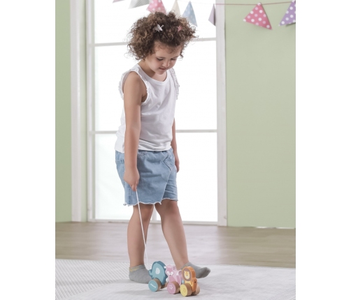 Drewniana zabawka zwierzątka do ciągnięcia Viga Toys Montessori
