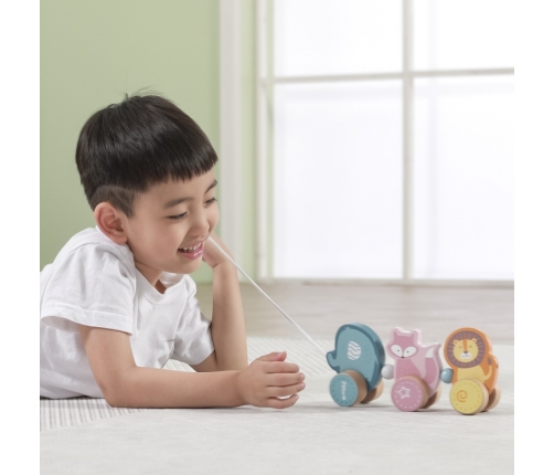 Drewniana zabawka zwierzątka do ciągnięcia Viga Toys Montessori