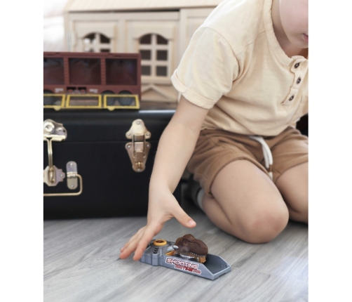 WOOPIE Cięzarówka Dinozaur z Wyrzutnią i Samochodzikami 15 el.