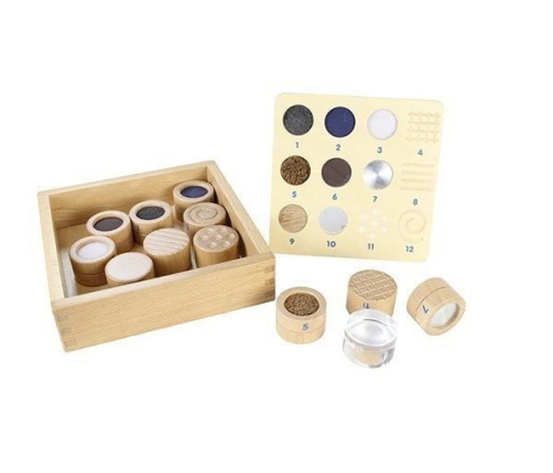 Zgaduj Dotykiem Materiał I Faktura 12 Elementów Montessori