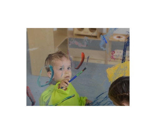 MASTERKIDZ Ogromna Drewniana Sztaluga Okienna Do Malowania