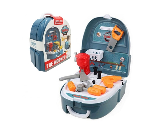 WOOPIE Zestaw Małego Majsterkowicza Warsztat w Plecaku 18 el.