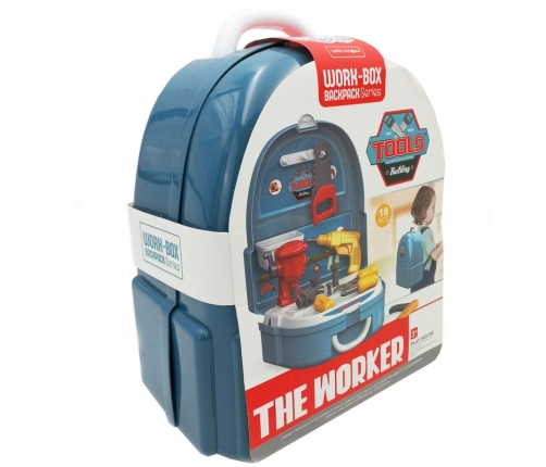 WOOPIE Zestaw Małego Majsterkowicza Warsztat w Plecaku 18 el.