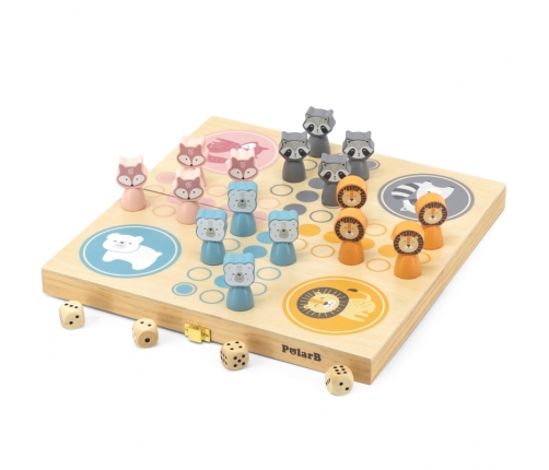 VIGA PolarB Drewniana gra Ludo Chińczyk