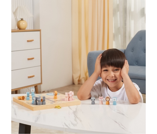 VIGA PolarB Drewniana gra Ludo Chińczyk