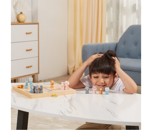 VIGA PolarB Drewniana gra Ludo Chińczyk